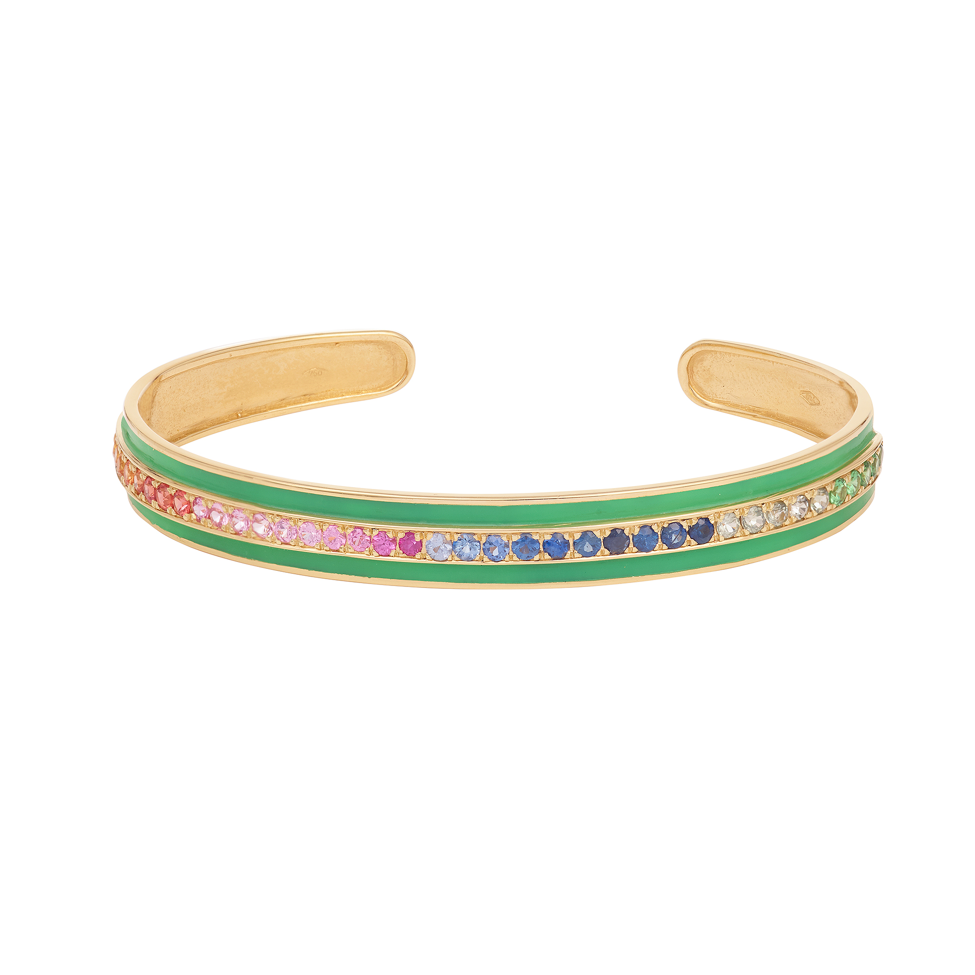 Bracelet Green rainbow rays_ web